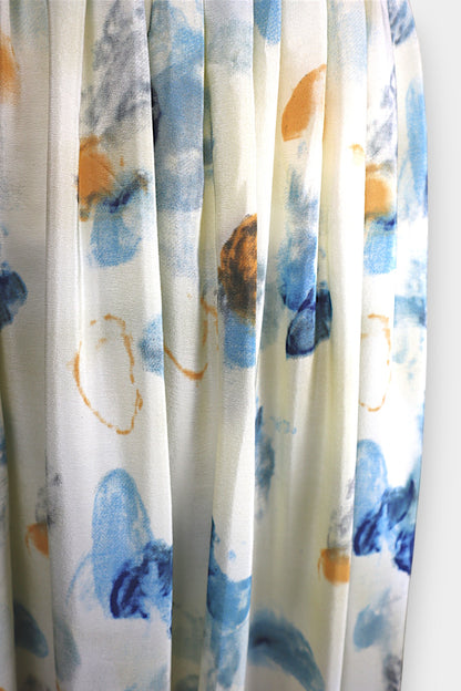 Mulberry-Silk-A-Line-Skirt-Abstract-Blue-Butterfly-Print