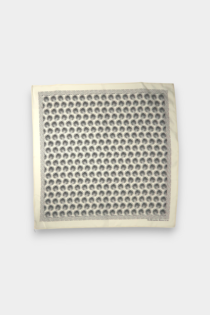 Mulberry-Silk-Palmette-Motif-Scarf-Elegant-Floral-Print