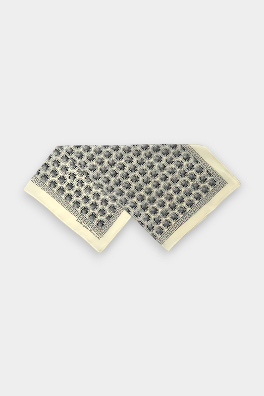 Mulberry-Silk-Palmette-Motif-Scarf-Elegant-Floral-Print