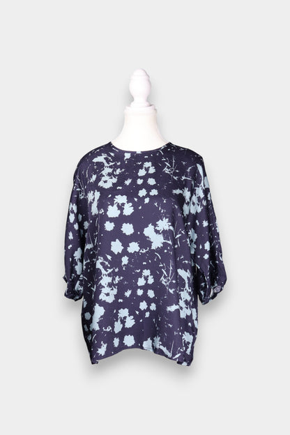 Mulberry Silk Relaxed-Fit Blouse