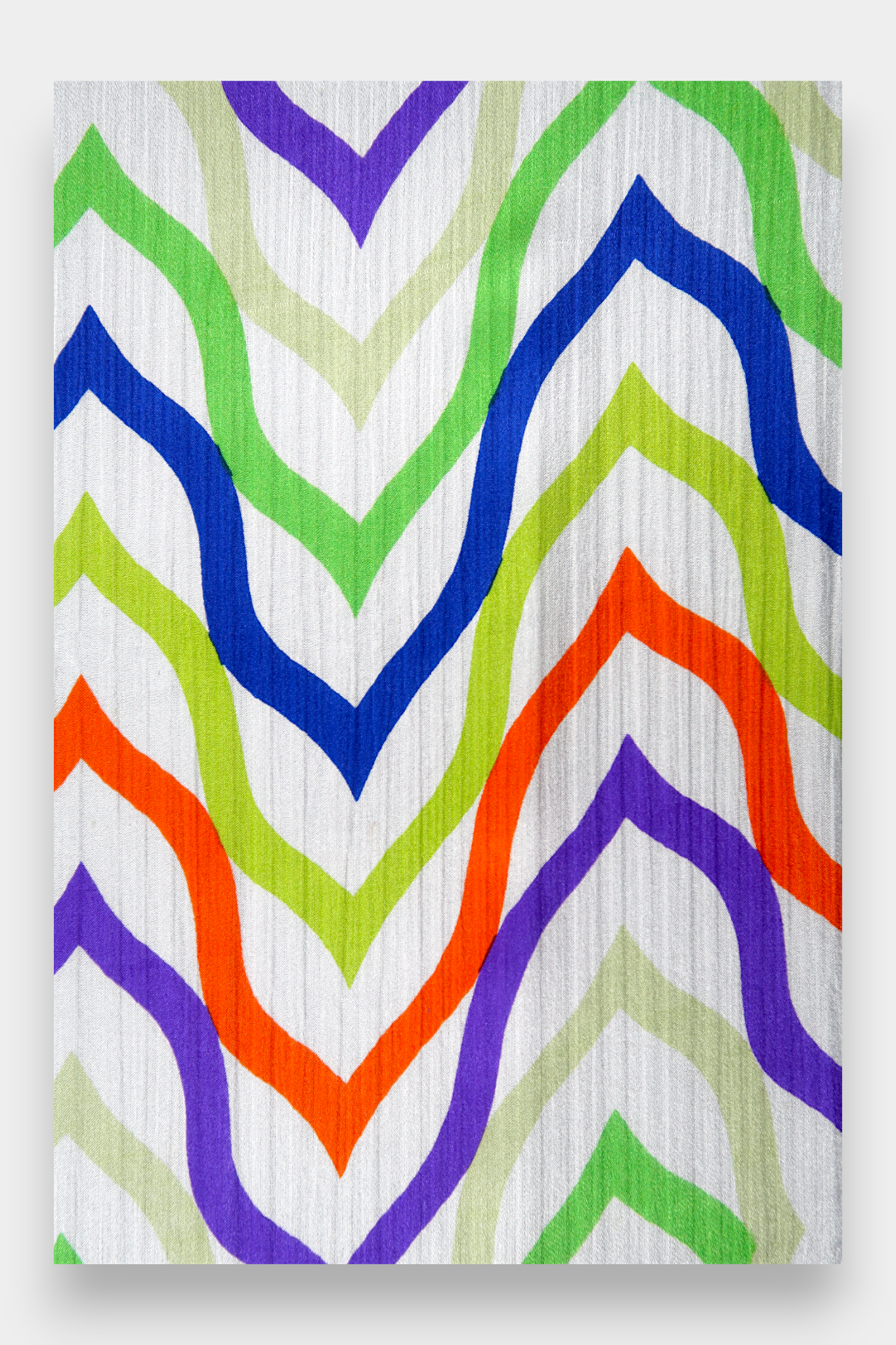 Mulberry-Silk-Scarf-Missoni-Style-Wavy-Chevron-Multi-colored
