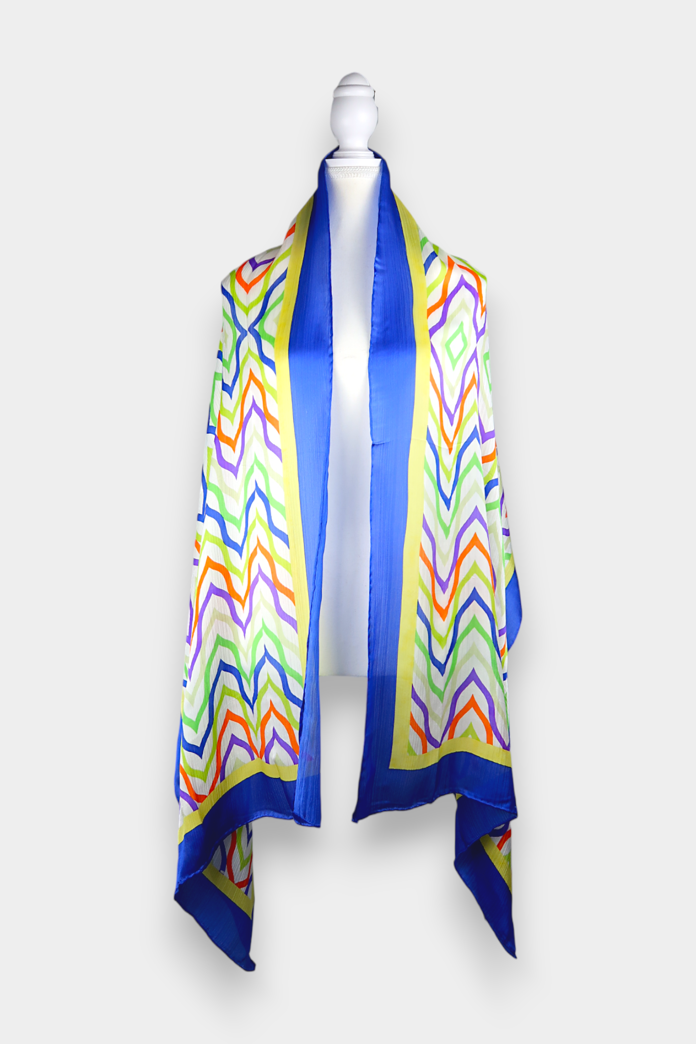 Mulberry-Silk-Scarf-Missoni-Style-Wavy-Chevron-Multi-colored