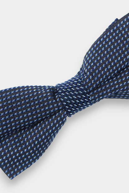 Navy-Blue-White-Polka-Dot-Silk-Bow-Tie-Pre-Tied