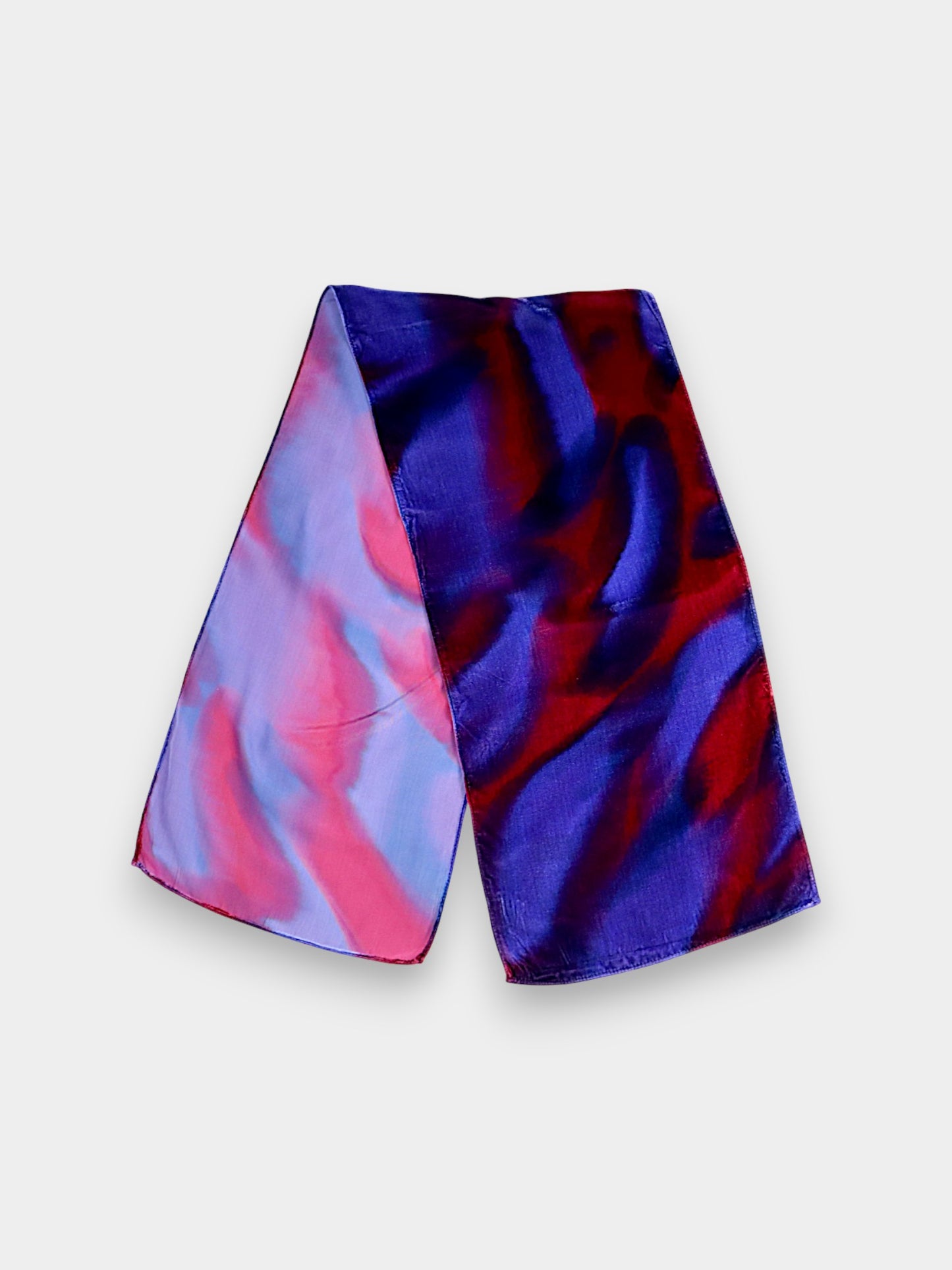 Mulberry Silk Velvet Abstract Scarf