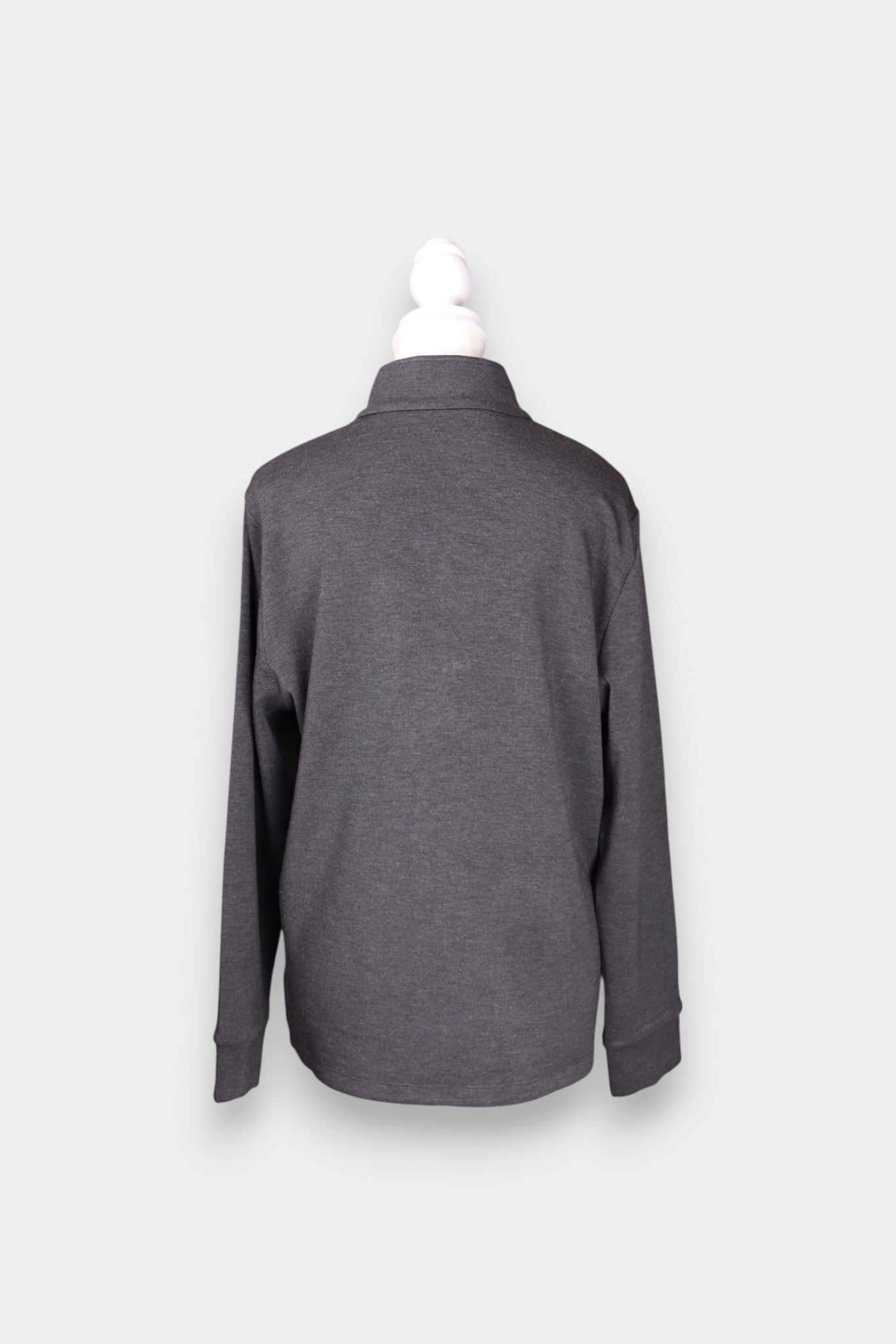 Tussah-Silk-Wool-Blend-Relaxed-Fit-Sweatshirt-Dark-Gray-Back-Look