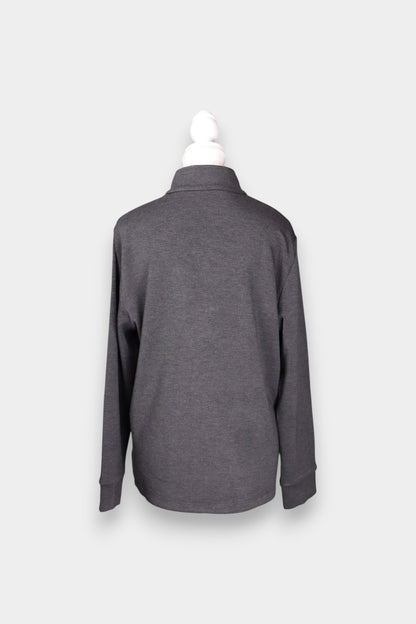 Tussah-Silk-Wool-Blend-Relaxed-Fit-Sweatshirt-Dark-Gray-Back-Look