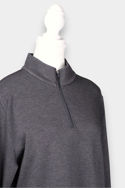Tussah-Silk-Wool-Blend-Relaxed-Fit-Sweatshirt-Dark-Gray-side-details