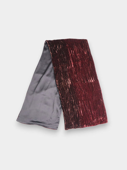 Mulberry Silk Velvet Textured Scarf